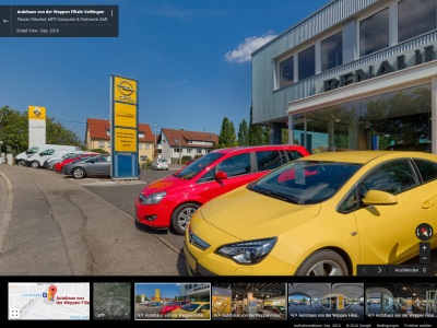 360 Panorama Google Business View Street View Panoramatour Autohaus von der Weppen, Business PRO+ Center  Stuttgart-Vaihingen, Renault, Kia, Opel, Infinity
