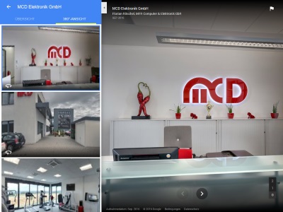 360 Panorama Google Business View Street View MCD Elektronik GmbH - Messtechnologe bis ins Detail, Messysteme aus Birkenfeld bei Pforzheim